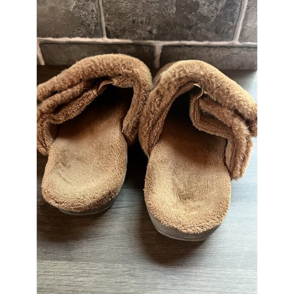Vionic Marielle Tan ortho mule slipper Size 7 womens Faux Fur - Picture 5 of 11